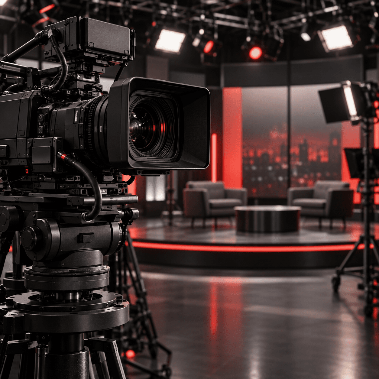 Field and Studio Live Broadcasting production visual